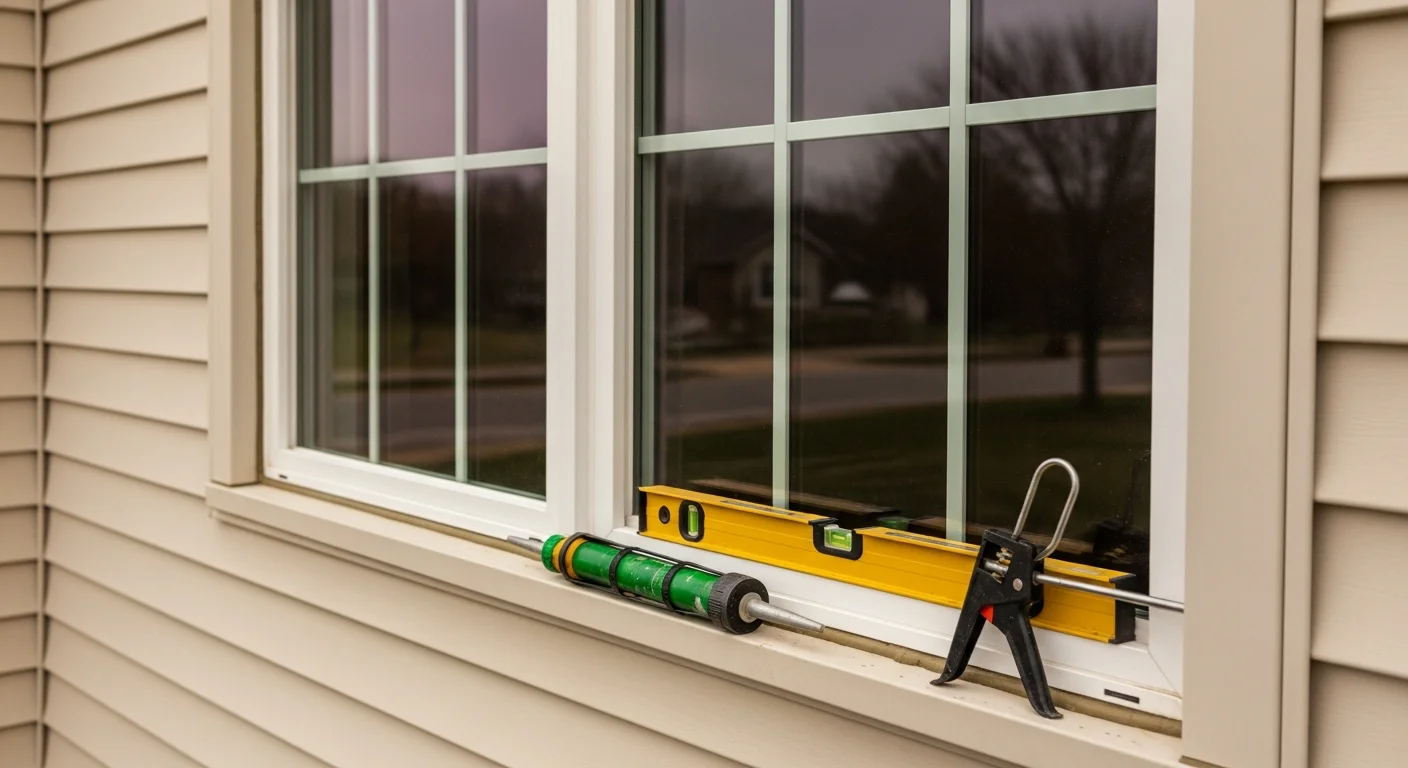 New window installation in residential home