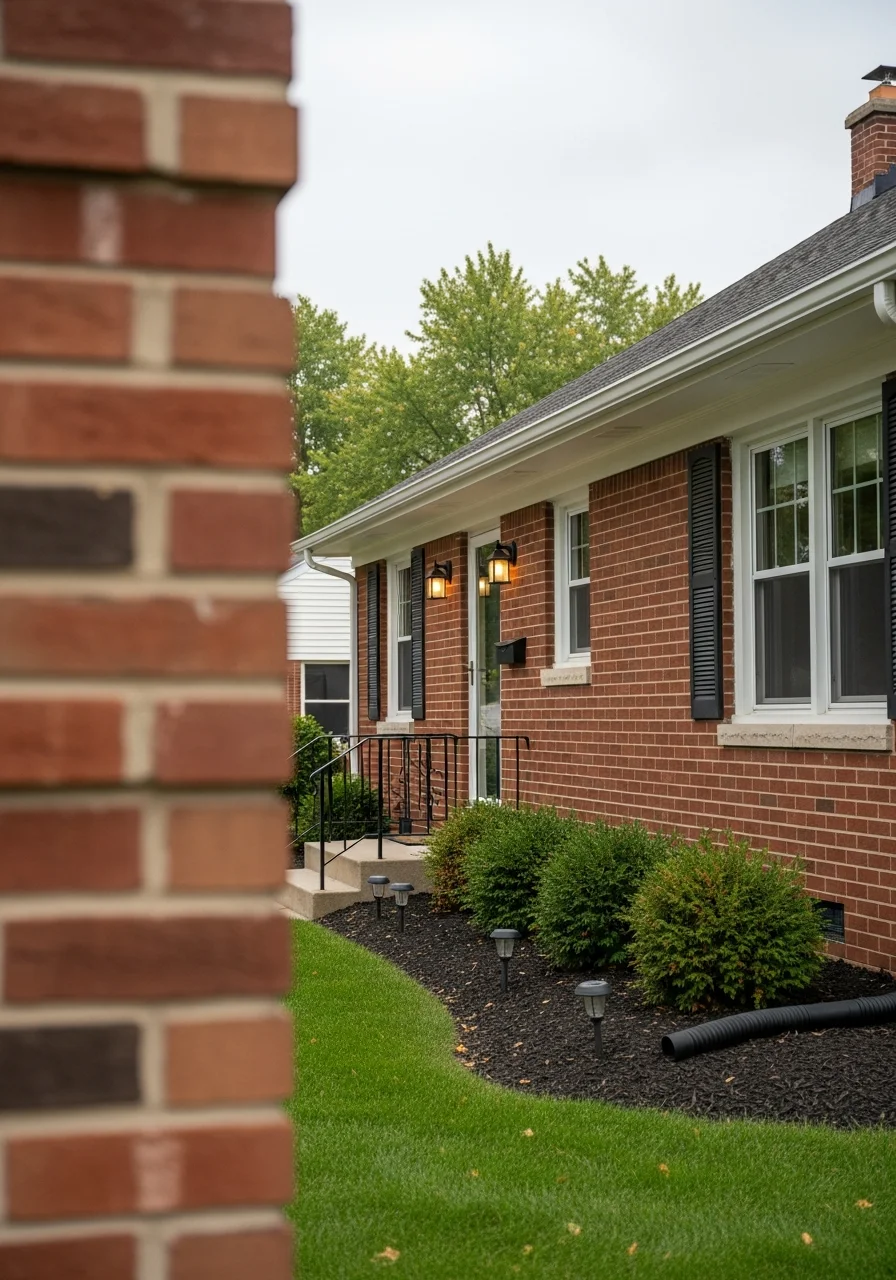 Detail of a well-maintained Lorain home exterior showing quality craftsmanship.