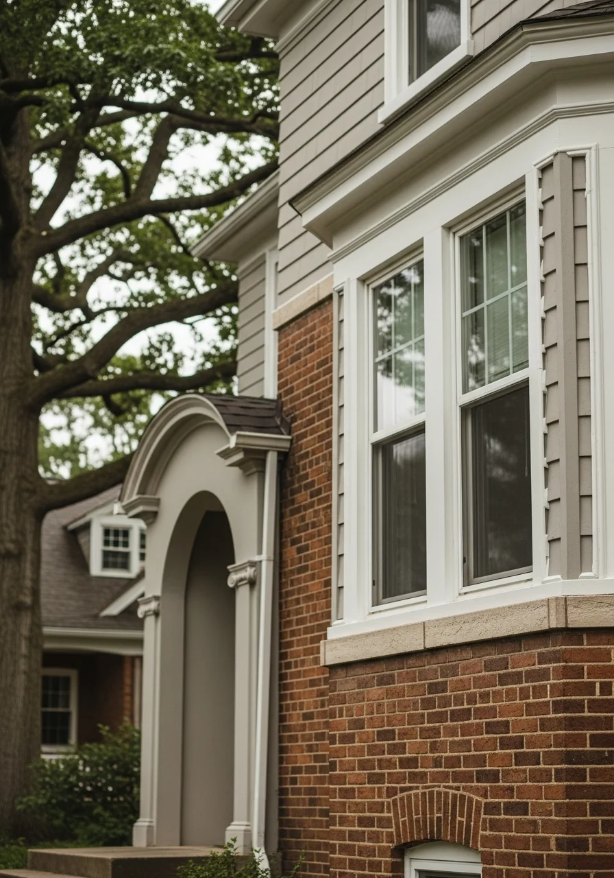 Close-up of a Rocky River home's exterior detail showing quality craftsmanship and upkeep.