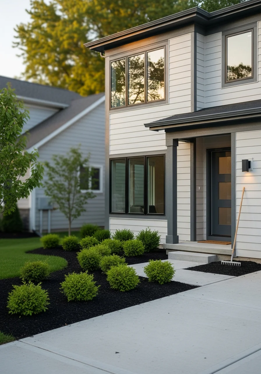 Modern Westlake home exterior showing contemporary design and well-maintained landscaping.